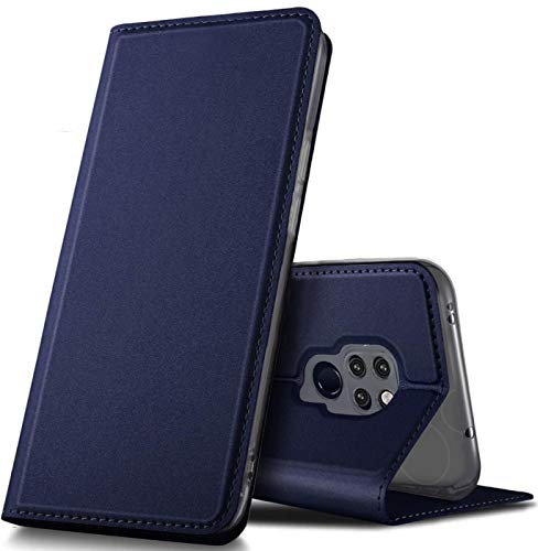 Verco Huawei Mate 20 Cover, Custodia a Libro Pelle PU per Huawei Mate 20 Case Booklet Protettiva [magnetica integrata], Azzurro