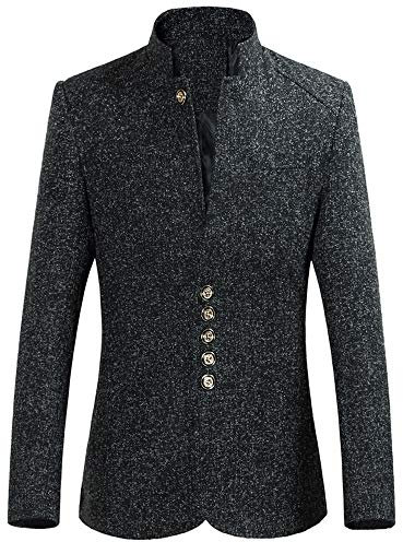 Battnot Herren Anzug Große Größen Fashion Slim Fit Blazer, Männer Mantel für Geschäft Hochzeit Party Business Einreihig Schnalle Knöpfe Jacke Suit Regular Fit Mens Stilvolle Top Coat Outwear M-4XL