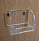 Porta rotolo carta igienica in plexiglass trasparente, rifinitura lucida (Inserimento da sinistra)