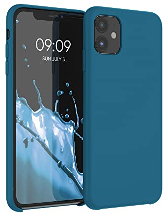 kwmobile Case Compatible with Apple iPhone 11 Case - TPU Silicone Phone Cover with Soft Finish - Teal Matte