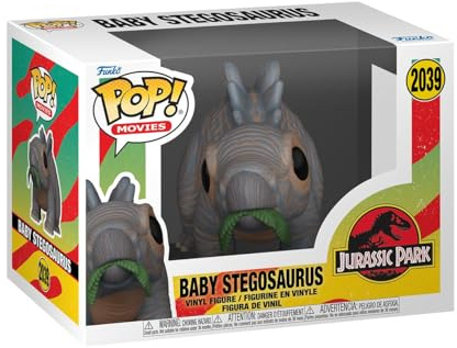 Funko POP! Movies: Jurassic Park - Baby Stegosaurus | Offizieller Fanartikel und Merch - Vinyl Sammelfigur als Regal Deko - Geschenkidee zum Geburtstag für Fans und Sammler