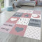 TT Home Kinderteppich Teppich Kinderzimmer Junge Mädchen Spielteppich Baby Modern, Farbe: Pink, Größe:160x230 cm