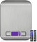 YYQ Digitale Küchenwaage, 5 kg/1 g, Hohe Präzision, Multifunktional, Elektronische Waage, Tara-Funktion, Flüssigkeitsmessung, LCD-Display, Edelstahl (2 Batterien im Lieferumfang enthalten)