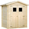 Holzhaus Gartenhaus TIMBELA M367+M367G - Gartenschuppen Holz mit Boden Imprägnierte B196xL136xH218 cm/ 1.98 m2 Lagerschuppen für Garten - Fahrrad Schuppen - Wasserfestes Dach