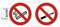 Exacompta - Réf. 67015E - 1 panneau adhésif INTERDIT DE VAPOTER ET FUMER - En PVC traité anti-dérapant et résistant aux UV - Dimensions : 21 x 11 cm - Coloris rouge