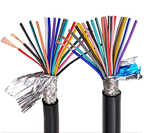 KEPOHK Cavo schermato multipolare RVVP24AWG 0,2mm2 3 4 5 6 8 10 12 14 16 20 Cavo segnale di controllo anti-interferenza a 24 conduttori