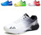 BLBK Badmintonschuhe, Squashschuhe, Hallenschuhe für Verschiedene Bodenbeläge, bequemer und Fester Griff/Unisex-Volleyballschuhe,Weißer Farbverlauf Schwarz 42