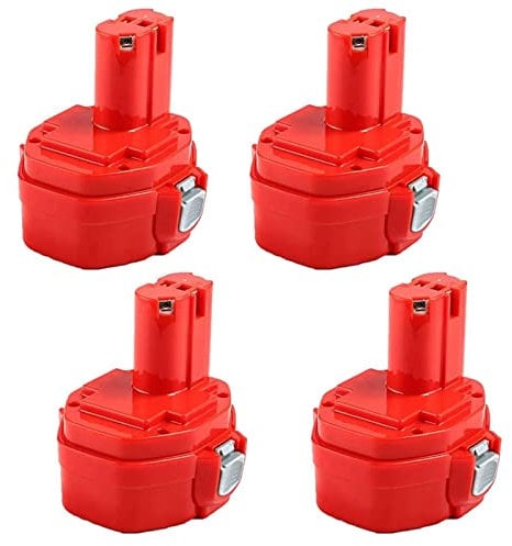 4.8Ah 14.4V Ni-MH Battery Replacement for Makita 14.4V Battery PA14 1420 1422 1433 1434 1435 1435F 192600-1 193985-8 192699 193157-5 193158-3 4Pack