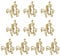 Büroklammern, goldene Büroklammern, süße Büroklammern, pferdeförmige Büroklammern, innovative Tierform-Clips Schreibtischzubehör für Büro, Schule, Zuhause, Bastelprojekt, Dekoration, 10 Stück