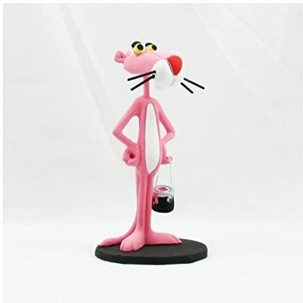 Genérico Figur Panther, Rosa, Kunstharz, 20 cm