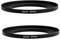 (2 Stück) 52–67 mm Step-Up-Ringadapter, 52 mm auf 67 mm Step-Up-Filterring, 52 mm Step-Up-Ring für DSLR-Kameraobjektiv und ND-UV-CPL-Infrarotfilter