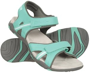 Mountain Warehouse Oia Womens Sandals - Lightweight & Flexible Shoes, Cushioning Foam, Hook & Loop Fastening - For Spring Summer, Beach, Walking, Travelling Mint - Unicorn Adult Shoe Size 6