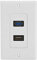 Yuecoom HDMI USB3.0 Enchufe de Audio y vídeo para Panel Mural Multimedia Integrado Dos en uno,Placa de Pared HDMI USB 3.0, Panel de Placa Frontal de Pared Multimedia Placa de zócalo de Pared USB HDMI