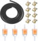 QOOSIKICC Motorrad Benzinschlauch Kit, Inline Kraftstofffilter Leitung Federklemmen Set, 4 Stück Benzinfilter, 1 x 2m Benzinschlauch, 10 Stück Schlauchschellen, für Auto Motorrad Roller