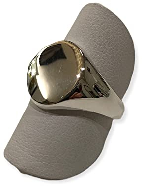 Corsano Laboratorio Orafo Ovaler Siegelring für kleine Finger aus 925er Silber, Silber, Kein Edelstein