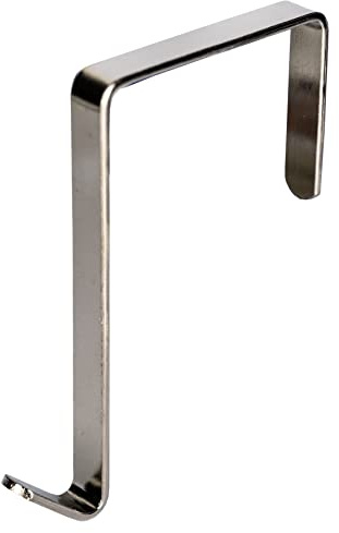 Brilliant Feet ODH45-8mm-4 - Tough Over Door Hook - Use with Doors up to 45mm Thick - for Shoe Organisers and Handbag Organisers - 8x1mm Cross Section - Chromed Steel - Pack of 4