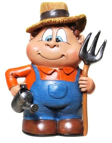 Spardose Landwirt mit Propfen 13x10cm Sparschwein Gelddose Geschenk Sparbüchse