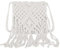 Mujeres Crossbody Bolso de Algodón Crochet Tejido Hombro Vintage Verano Playa Hecho a Mano Borla, Bandolera Tejido de Paja con Borlas, Blanco