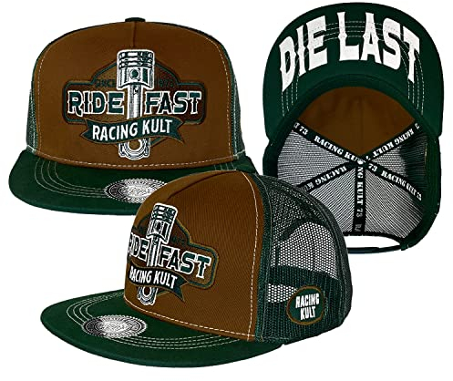 RACING KULT Ride Fast Snapback Cap mit Stick Unisex