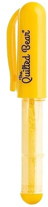 The Quilted Bear Chalk Fabric Markers for Sewing - Pen Style Fabric Markers for Sewing, Quilting, Dressmaking & Crafts with Chalk Wheel Tip - (Yellow)