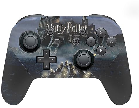 Head Case Designs Offizielle Harry Potter Schloss Grafiken Vinyl Haut Gaming Aufkleber Abziehbild Abdeckung kompatibel mit Nintendo Switch Pro Controller