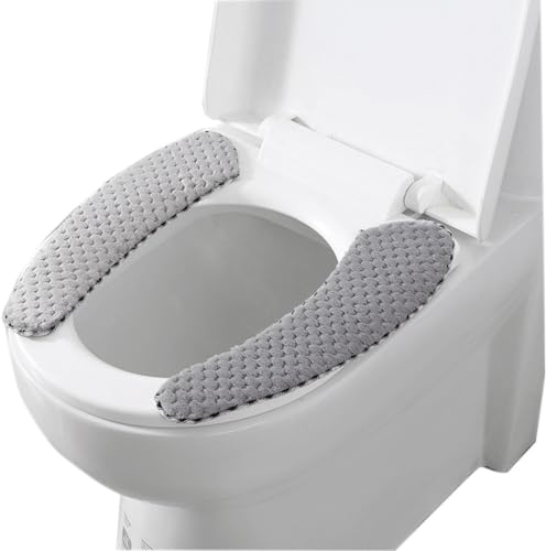 Waschbare Toilet Seat Cover, WC Sitzbezüge Toilettensitzabdeckung, Elektrostatische Absorption Warmes Plüsch WC Sitzkissen