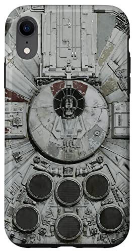 Hülle für iPhone XR Star Wars Millennium Falcon Close Up Grey