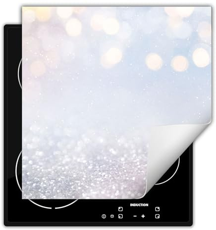 DarHaus Plaque de protection pour plaque induction, tapis de protection pour plaque vitrocéramique 50x52 cm - gris - pluie