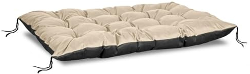 KingGarden Palettenkissen Kissen für Euro-Paletten-Sofa Wasserdichtes PVC-Codura Sitzkissen Abdeckung Indoor Outdoor 120cm x 80cm (Beige)