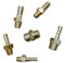 MEXEWORD 2.5mm 3mm 4mm 5mm 6mm 8mm 10mm OD Hose Barb M3 M4 M5 M6 M8 Metric Male Thread Brass Pipe Fitting Coupler Connector Adapter 5PCS(M6 to 4mm)