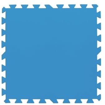 Bestway | Flowclear Pool-Bodenschutzfliesen-Set XL | 18 Stück á 50 x 50 cm | Blau | idealer Schutz für Pool und Rasenfläche