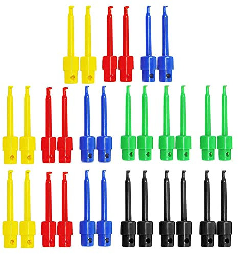 Fivetwofive 30 StüCk Mess Klemmen, Test Spitzen, Multimeter Draht Leitungs Test Klammer, Elektronischer Mini Test Sonden Satz, Leiter Platten Tester