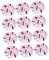 Gogogmee Lot De 16 Assiettes Jetables Colorées En Forme De Crâne De Chauve-souris Pour Halloween Thème Fantômes Décorations De Fête Couleur Aléatoire