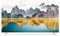 LUNCHS Kreative TV Cover, TV Case Für Flachbildfernseher zur Schreibtisch/Wandmontage Elegante Und Vielseitige TV Cover(60 inch (136 * 90cm),Landscape)