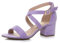 AJVANI mid Low Block Heel Cross Straps Party Strappy Sandals Size 6 39