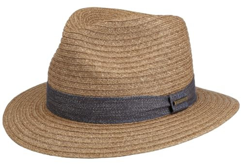 Stetson Chapeau en Paille Toyo Traveller Homme - de Soleil Printemps-été Été - XXL (62-63 cm) châtain
