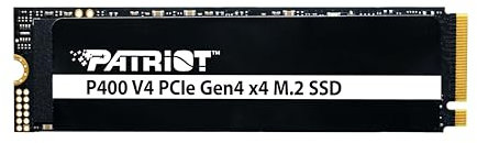 Patriot P400 V4 500GB Internal SSD - NVMe PCIe Gen 4x4 - M.2 2280 - Sequential Read: Up to 5,000MB/s and Sequential Write: Up to 3,000MB/s - PS5 Compatible - Solid State Drive - P400VP500GM28H
