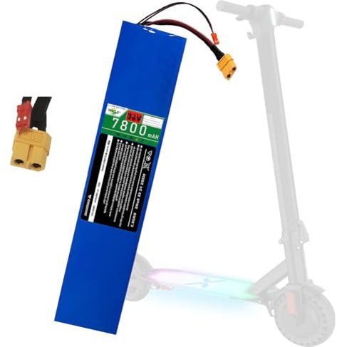 WILLQ Batteria per Scooter Elettrico da 36 V 7,8 Ah, Batteria al Litio Interna da 7800 mAh, Kit Motore per Scooter di Ricambio con Potenza di 280,8 Wh