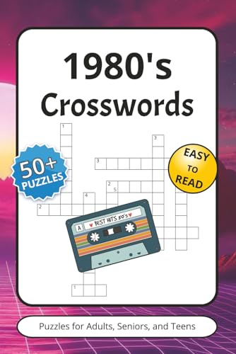1980's Crossword Puzzles: Crossword Puzzles with Easy to Read Print about 1980's movies, 80's TV shows, Eighties themes and More | 6x9 inches, 120 ... Vacations, Holidays, and Travel (Puzzlebooks)