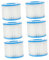 GARIOUANS 6 Piezas Filtro de Repuesto para Piscina Compatible con Bestway Filtración de Sedimentos y Residuos Accesorios para Depuradora de Agua SPA Inflable