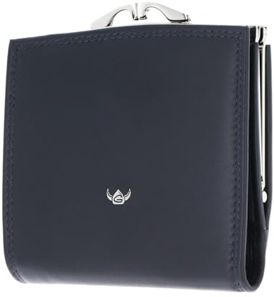 Golden Head Leder Geldbörse Polo RFID Protect Bügelbörse 2049 Marineblau dunkelblau