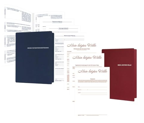 RNKVERLAG - Vorsorgeverfügungen in hochwertiger Mappe (Testament + Patientenverfügung)