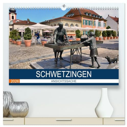Schwetzingen - Ansichtssache (hochwertiger Premium Wandkalender 2026 DIN A2 quer), Kunstdruck in Hochglanz: Spaziergang durch die Spargelstadt Schwetzingen (CALVENDO Orte)