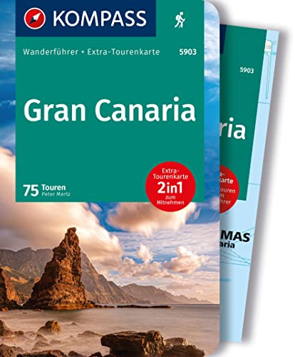 KOMPASS Wanderführer Gran Canaria, 75 Touren mit Extra-Tourenkarte: GPS-Daten zum Download