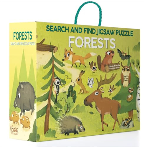 Forests: Search and Find Jigsaw Puzzle: 36 piece puzzle with board book