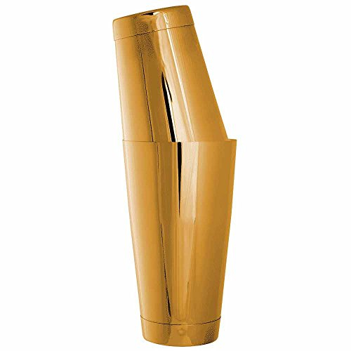 Urban Bar Cocktail Shaker Ginza Tin-on-Tin Set Gold Finish, Model No UB5294