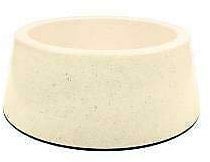 Pet Brands Bamboo Bowl Natural Eco Friendly 2.7ltr Durable Non-Slip Pet Bowl, Cream