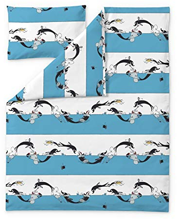 Moomin Finlayson Bettbezug Kissenbezug Delfin 120 x 160 cm 40 x 60 cm