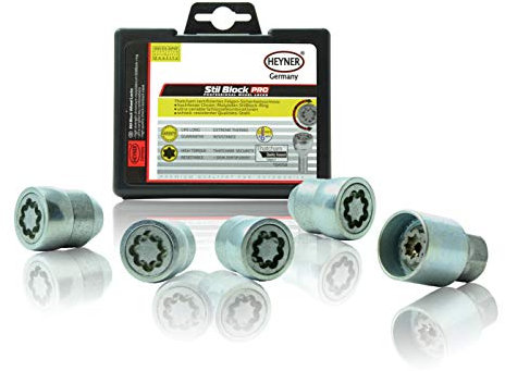 Heyner Locking Wheel Nuts M12x1.5 Fits Nissan Note 2013-onwards Set 4 Car Security Locks Anti-theft 377/5