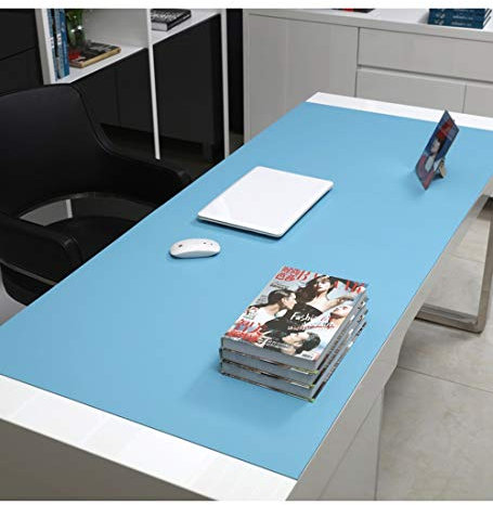 YUDEYU Tapis de table épaissi Bureau ordinateur tapis de souris Utilisation à la maison Apprendre Bloc-notes (Color : Light blue, Size : 1200x800mm)